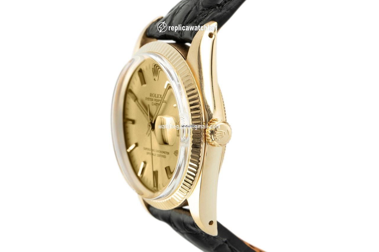 Rolex Oyster Perpetual Date Mens watch Unisex Yellow gold Automatic 15038 2
