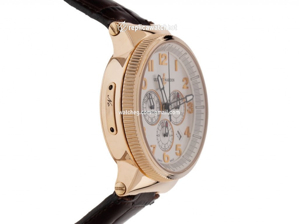 Ulysse Nardin Marine Chronograph Mens watch Unisex Automatic Rose gold 1506-150 2