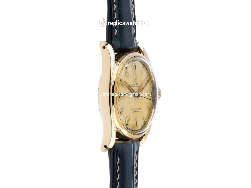 Rolex Oyster Perpetual 34 Mens watch Unisex Yellow gold Automatic 6090 2