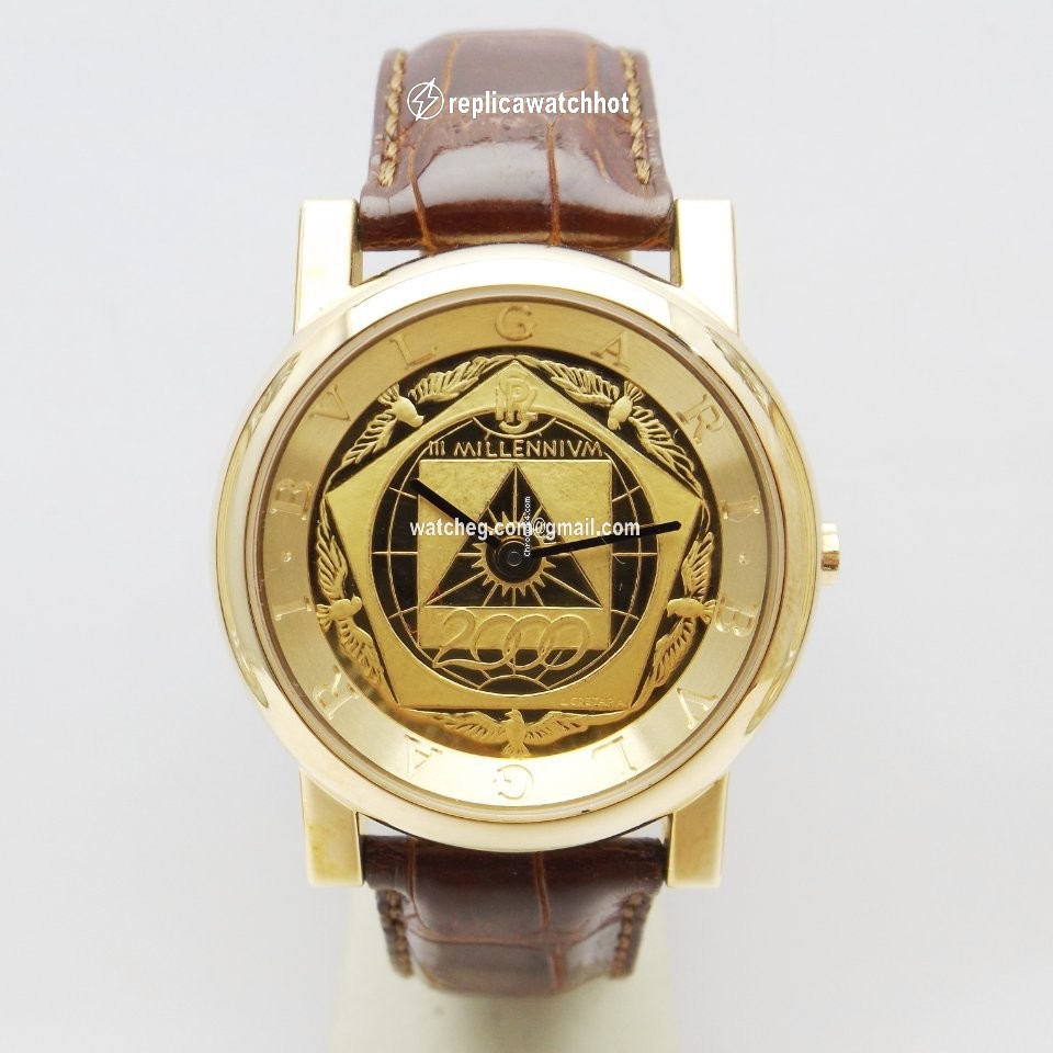 Bulgari Mens watch Unisex Automatic Yellow gold AT35GL 2