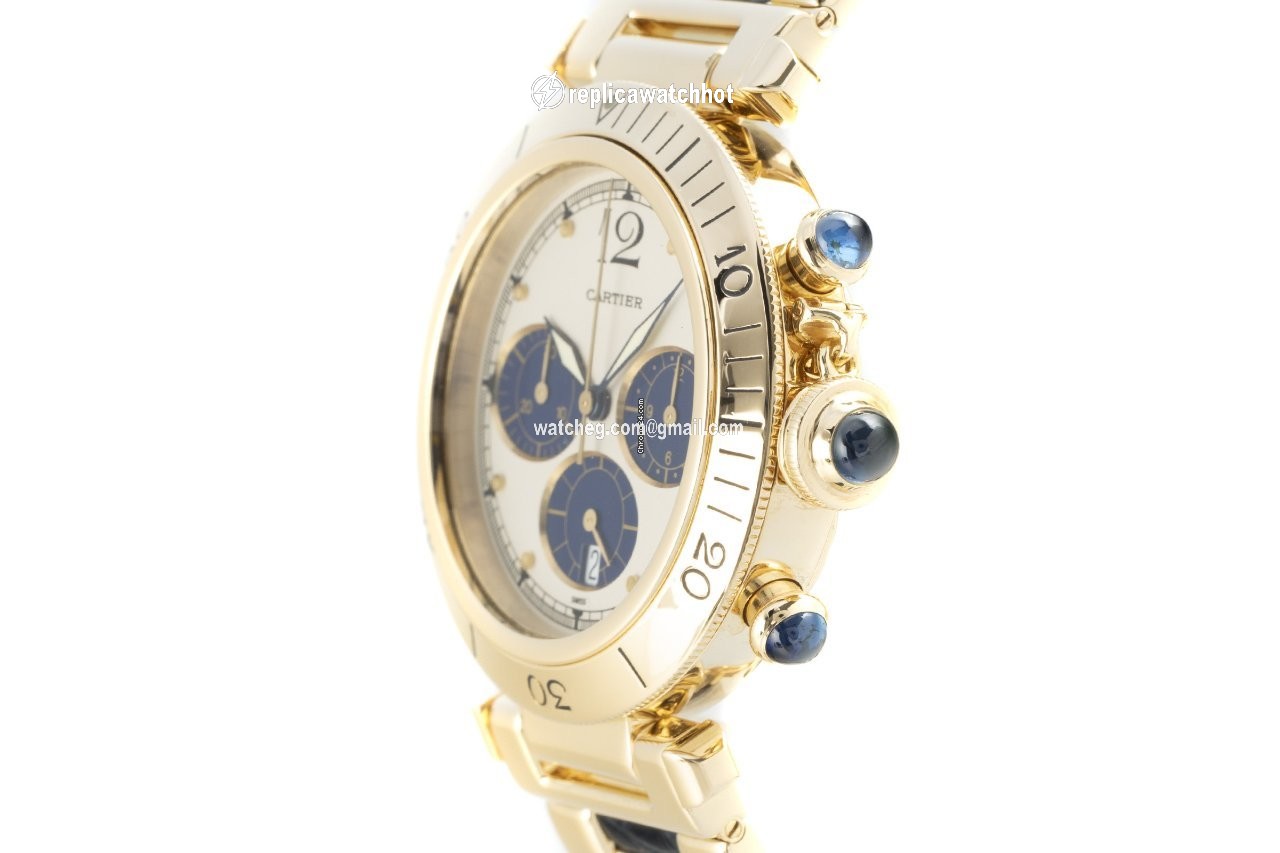 Cartier Pasha Mens watch Unisex Quartz Yellow gold 30009 2