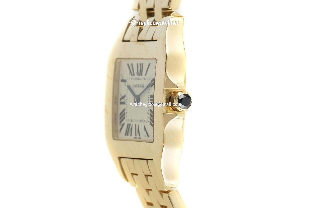 Cartier Santos Demoiselle Mens watch Unisex Quartz Yellow gold W25062X9 2