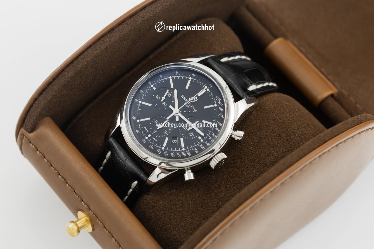 Breitling Transocean Chronograph Mens watch Unisex Automatic Steel AB015212 BA99 2