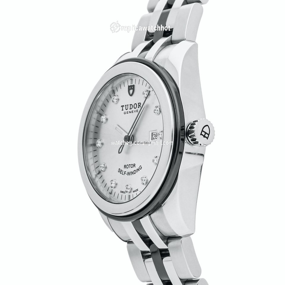 Tudor Glamour Date Womens watch Automatic Steel 53010N SLV DI BRC 2