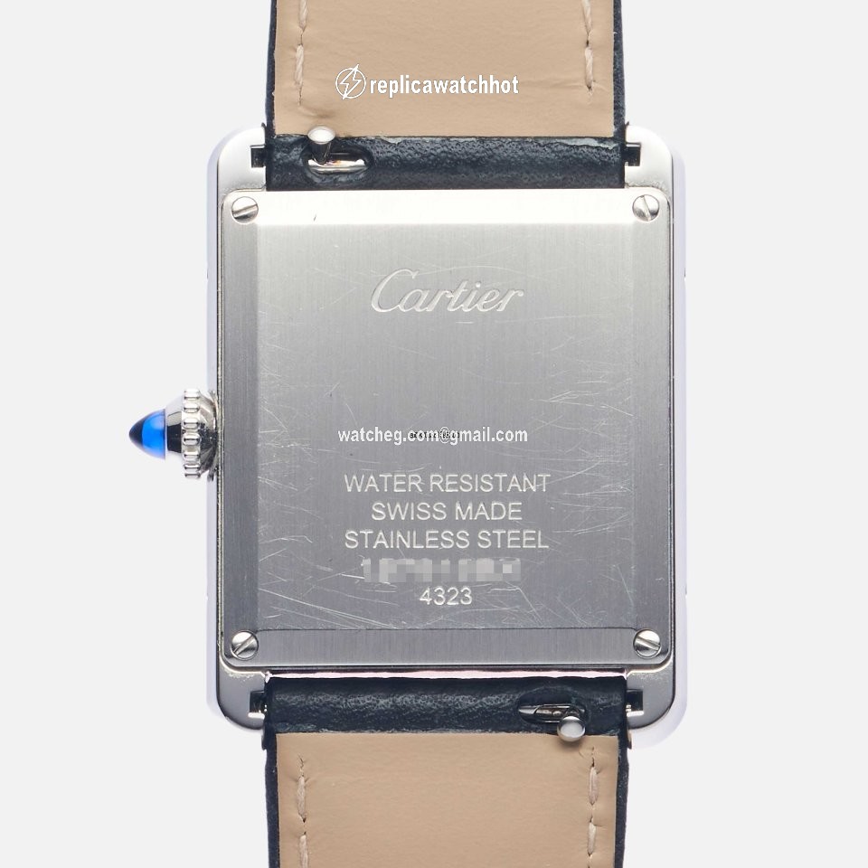 Cartier Tank Mens watch Unisex Quartz Steel 4323 2