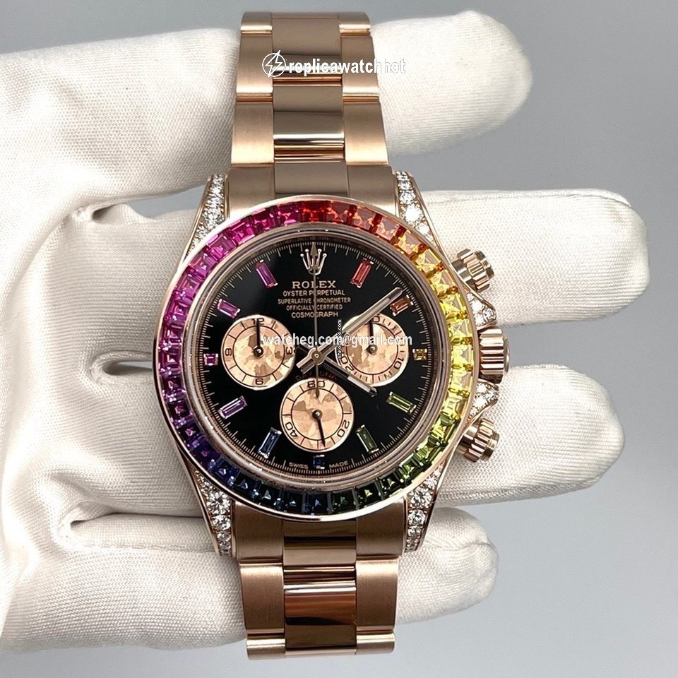 Rolex Daytona Mens watch Unisex Rose gold Automatic 116595RBOW 2