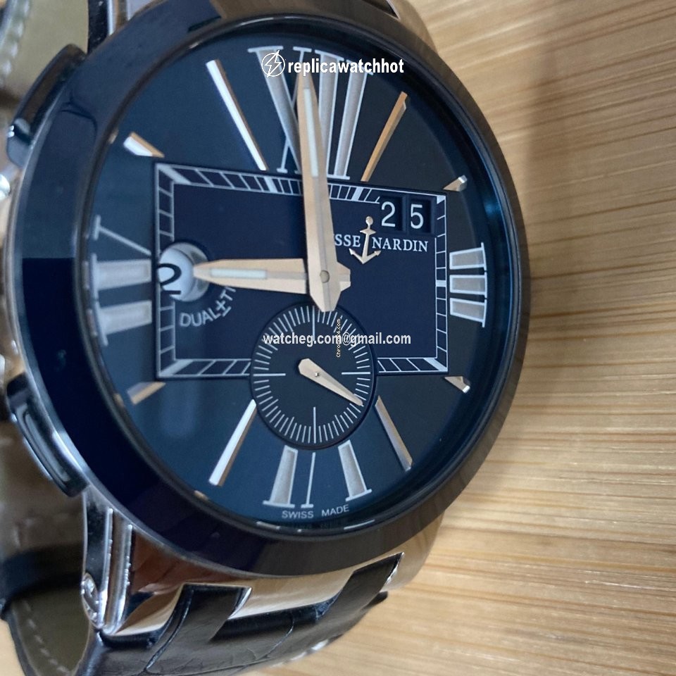 Ulysse Nardin Executive Dual Time Mens watch Unisex Automatic Steel 243-00 43 2