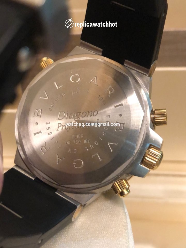 Bulgari Diagono Mens watch Unisex Automatic Yellow gold GMT 40 G 2