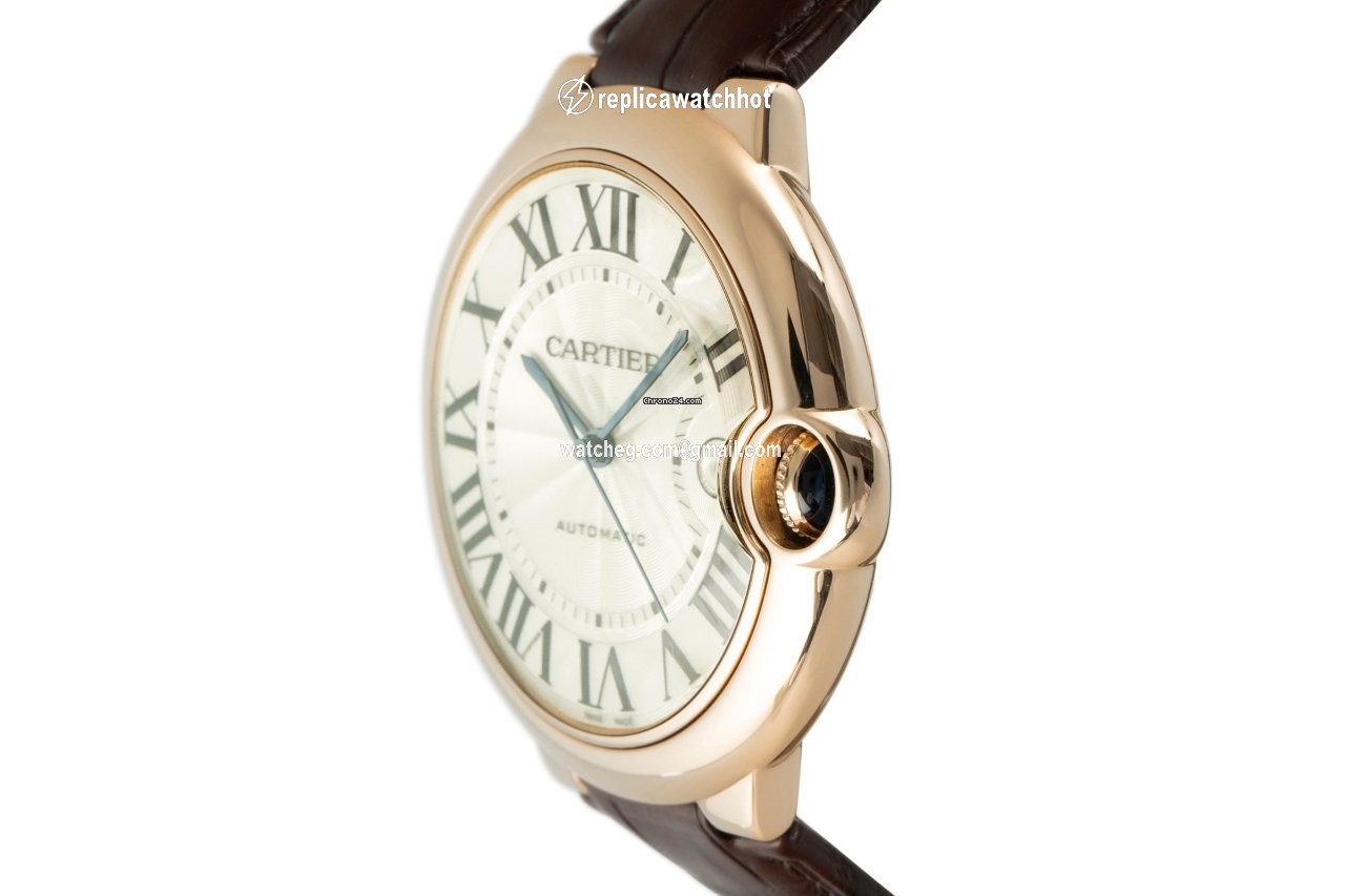 Cartier Ballon Bleu 42mm Mens watch Unisex Automatic Red gold W6900651 2