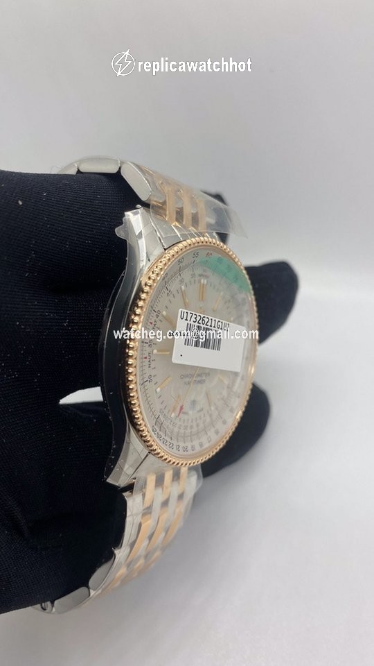 Breitling Navitimer Mens watch Unisex Automatic Gold Steel U17326211G1U1 2