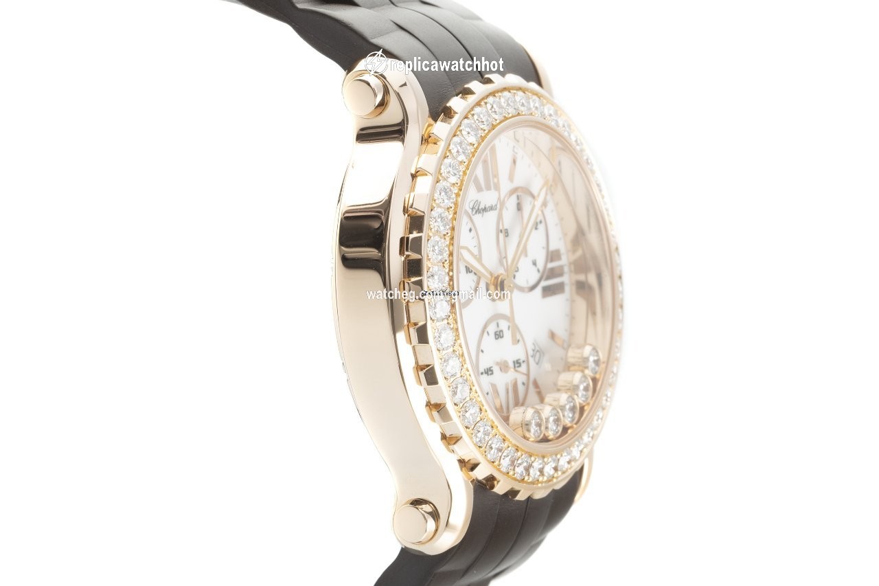 Chopard Happy Sport Womens watch Quartz Red gold 283583-5001 2