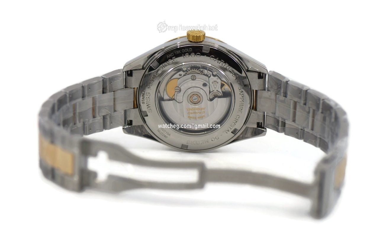 TAG Heuer Carrera Calibre 5 Mens watch Unisex Automatic Gold Steel WV215A.BD0788 2