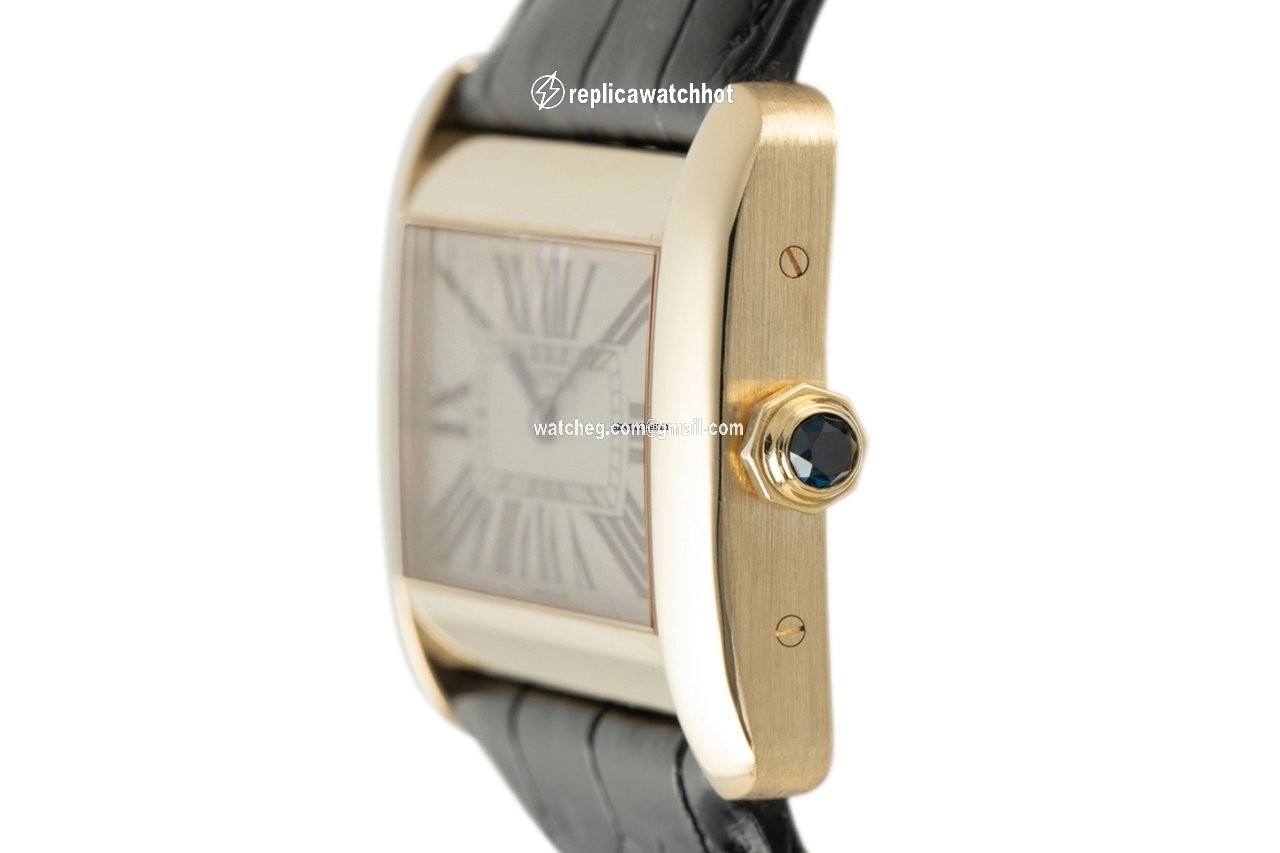 Cartier Tank Divan Womens watch Quartz Yellow gold 2602 2