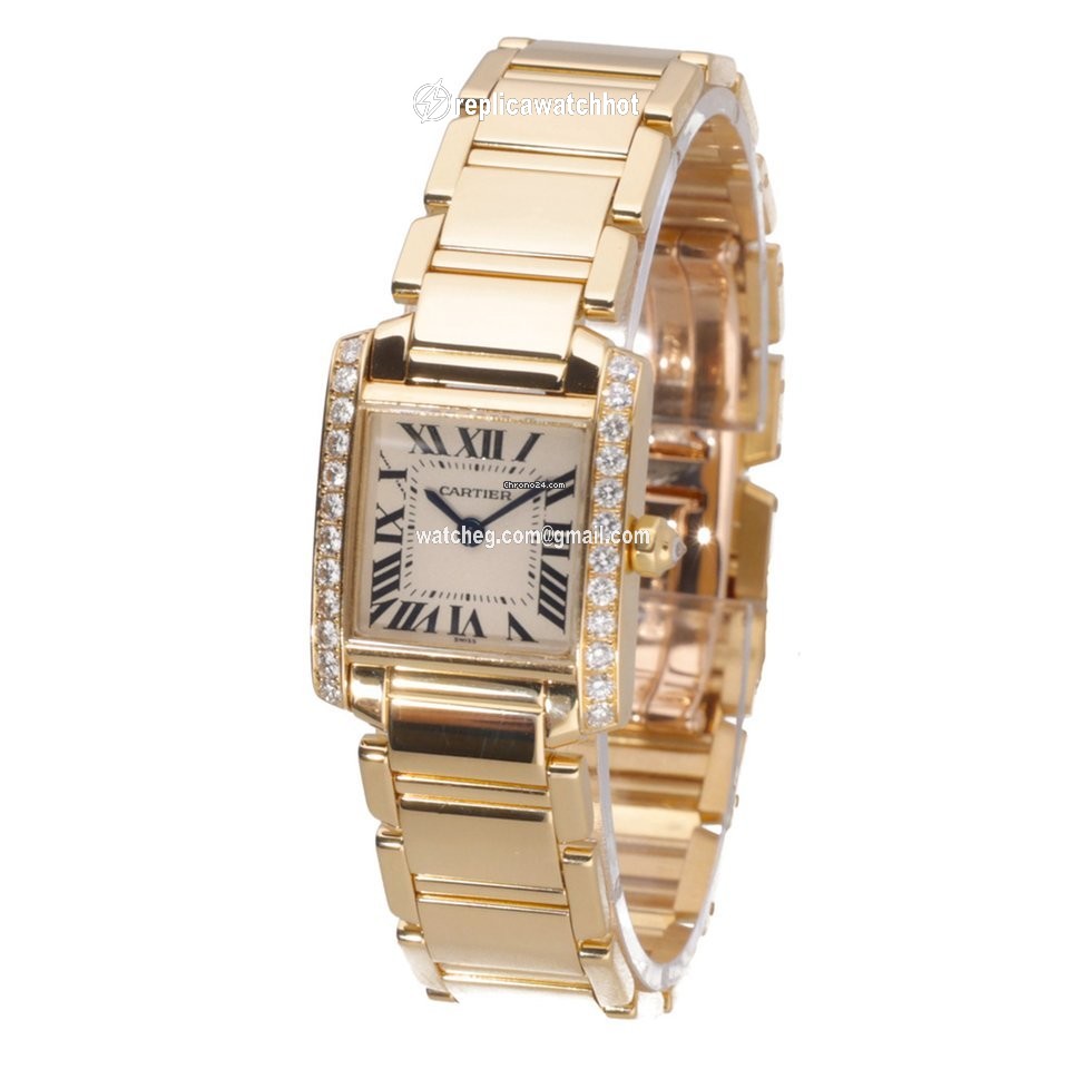 Cartier Tank Francaise Womens watch Quartz Yellow gold 2364 2