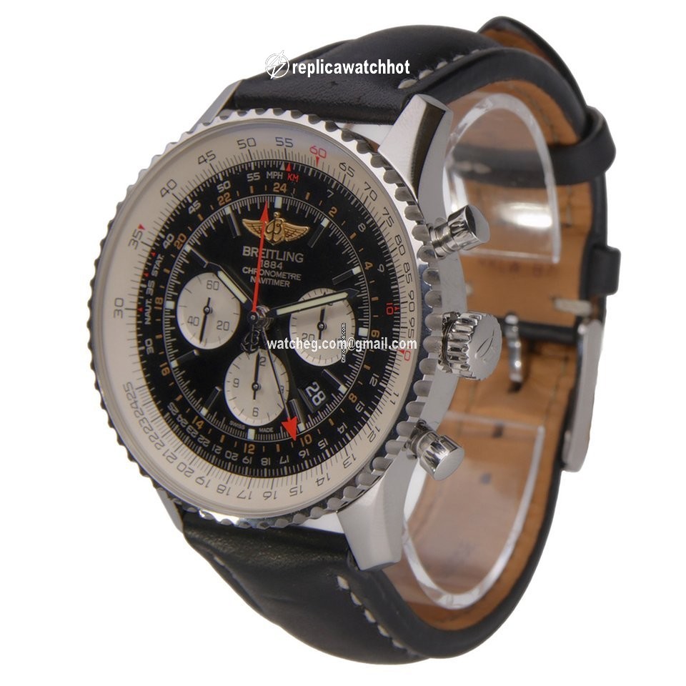 Breitling Navitimer GMT Mens watch Unisex Automatic Steel AB044121 BD24 2