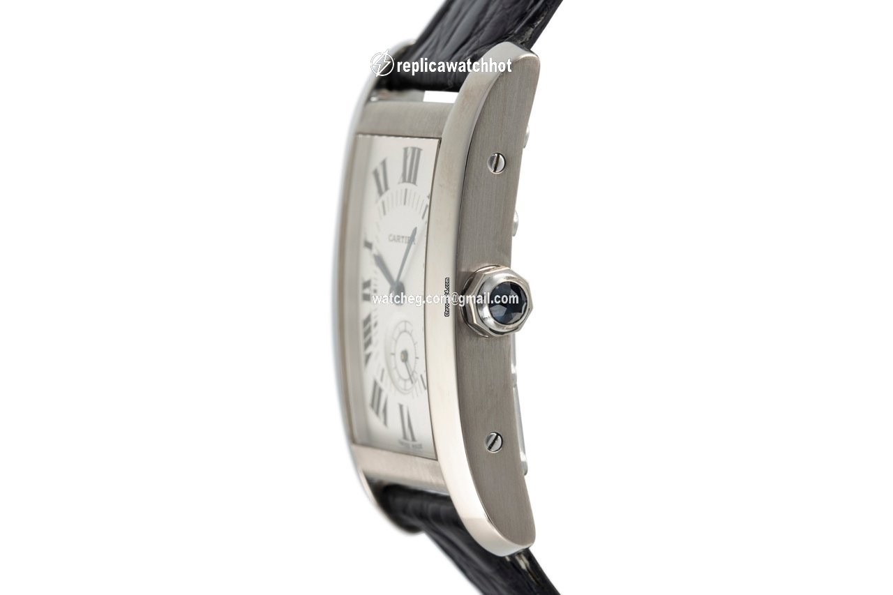 Cartier Tank Americaine Mens watch Unisex Quartz White gold 3012905 2