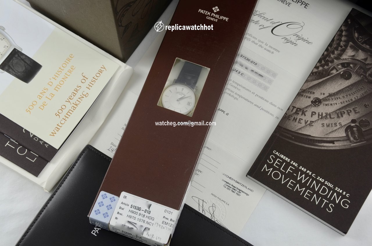 Patek Philippe Calatrava Mens watch Unisex Automatic White gold 5153G-010 2