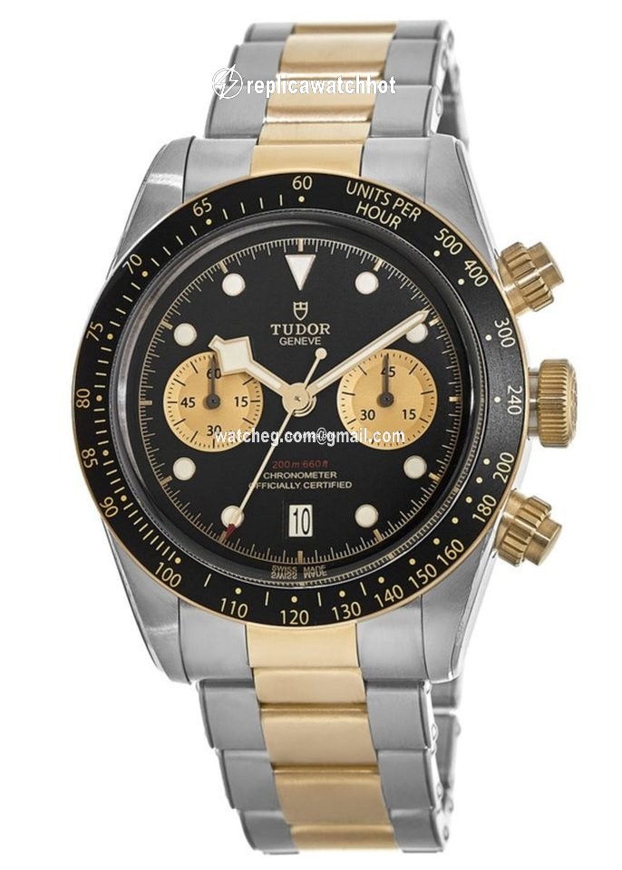 Tudor Black Bay Chrono Mens watch Unisex Automatic Gold Steel M79363N-0001 2