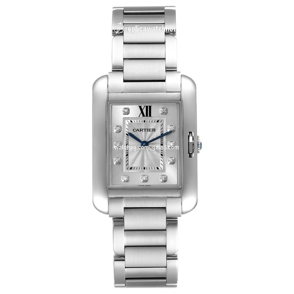 Cartier Tank Anglaise Womens watch Quartz Steel W4TA0004 2
