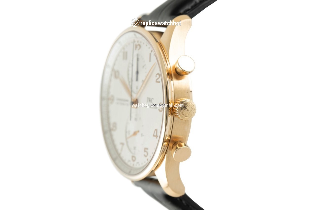 IWC Portuguese Chronograph Mens watch Unisex Automatic Red gold IW3714-02 2