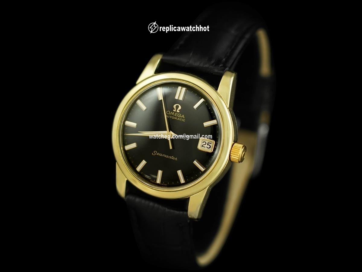 Omega Seamaster Mens watch Unisex Manual winding Gold Steel 8264 2