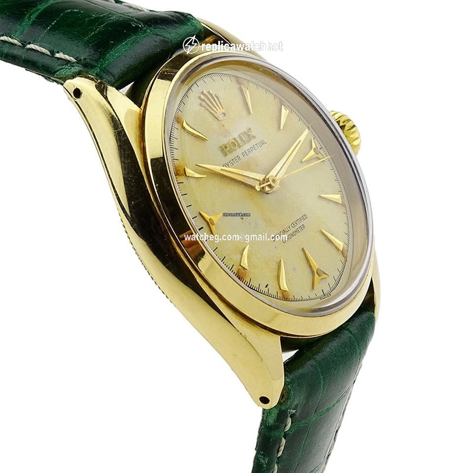Rolex Oyster Perpetual 34 Mens watch Unisex Yellow gold Automatic 6584 2