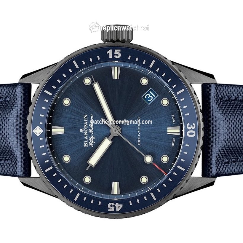 Blancpain Fifty Fathoms Bathyscaphe Mens watch Unisex Automatic Ceramic 5000-0240-052A 2