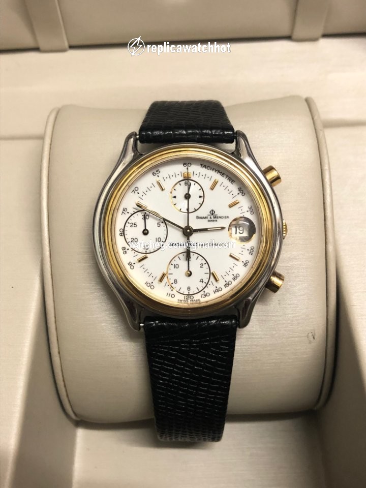 Baume & Mercier Mens watch Unisex Manual winding Gold Steel 6103 2