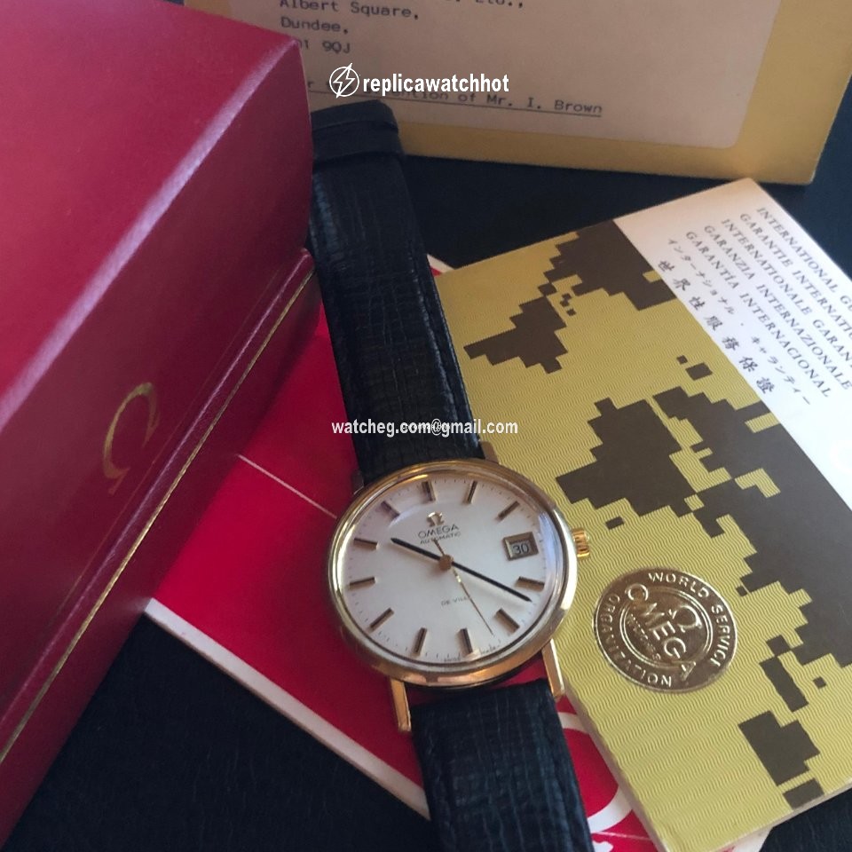 Omega De Ville Mens watch Unisex Automatic Yellow gold 166.5161 2
