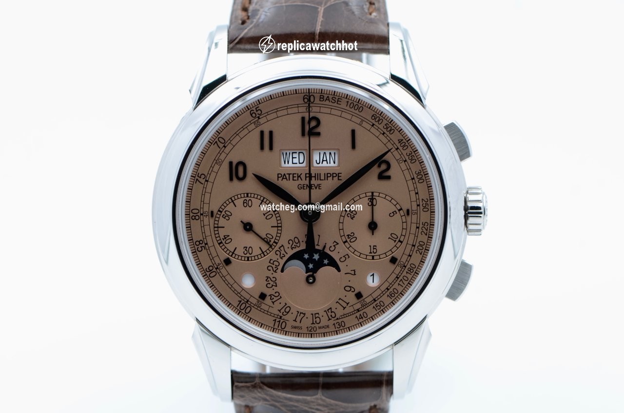 Patek Philippe Perpetual Calendar Chronograph Mens watch Unisex Manual winding Platinum 5270P-001 2