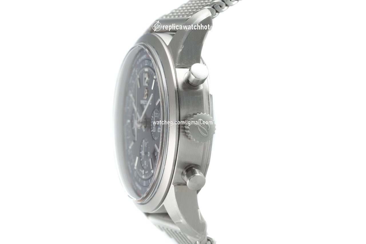 Breitling Transocean Chronograph Unitime Mens watch Unisex Automatic Steel AB0510 2