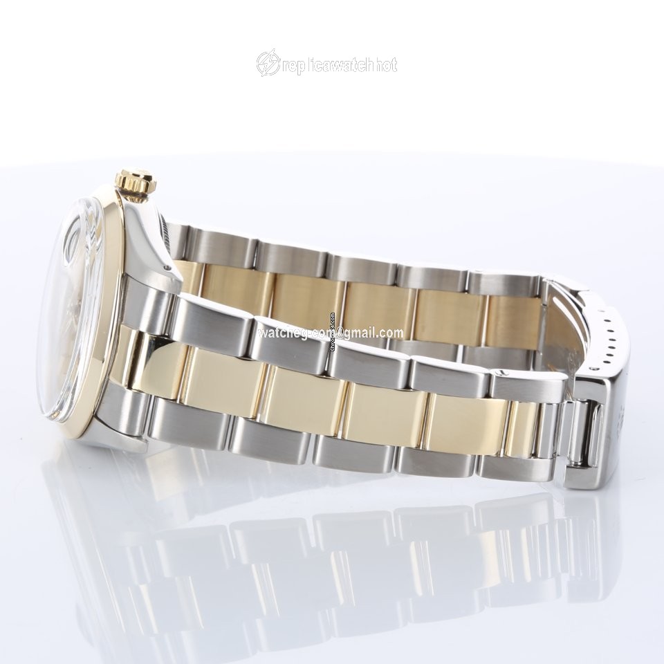 Rolex Oyster Perpetual Date Gold Steel 15003 2