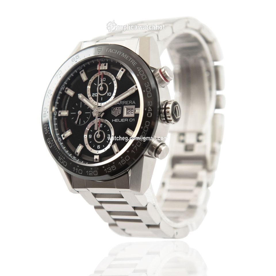 TAG Heuer Carrera Calibre HEUER 01 Mens watch Unisex Automatic Steel CAR201Z.BA0714 2