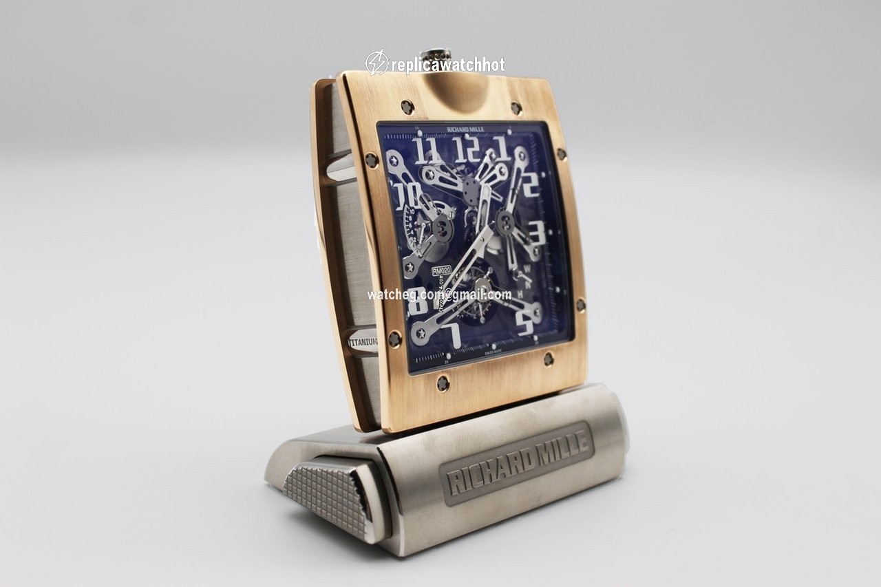 Richard Mille Mens watch Unisex Manual winding Rose gold RM 020 2