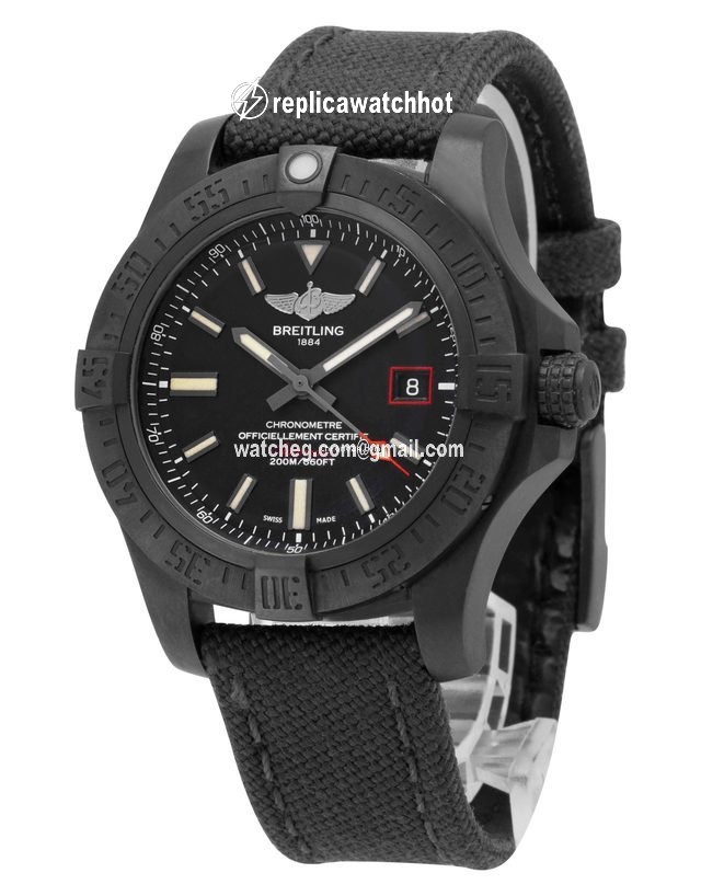 Breitling Avenger Blackbird 44 Mens watch Unisex Automatic Titanium V1731110.BD74.109W.M20BASA.1 2