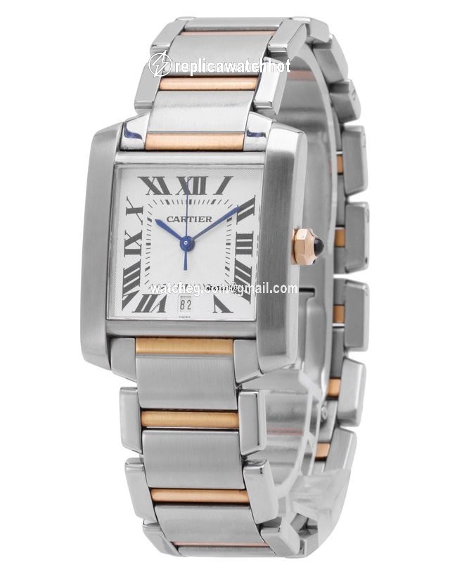 Cartier Tank Francaise Mens watch Unisex Automatic Gold Steel W51005Q4 2302 2