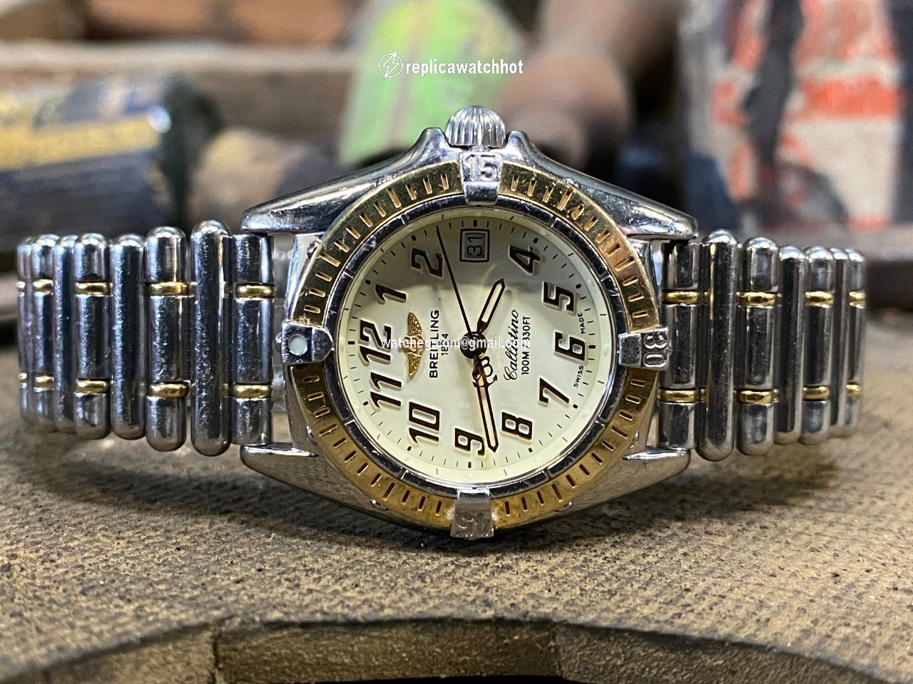 Breitling Callistino Womens watch Quartz Gold Steel D52345 2