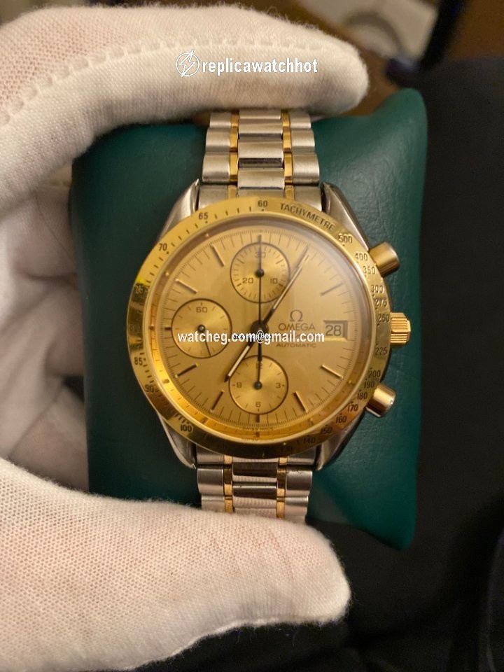 Omega Speedmaster Date Mens watch Unisex Automatic Yellow gold 3712.10.01 2