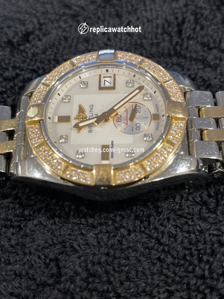 Breitling Galactic 36 Womens watch Automatic Gold Steel C3733012 A724 376C 2