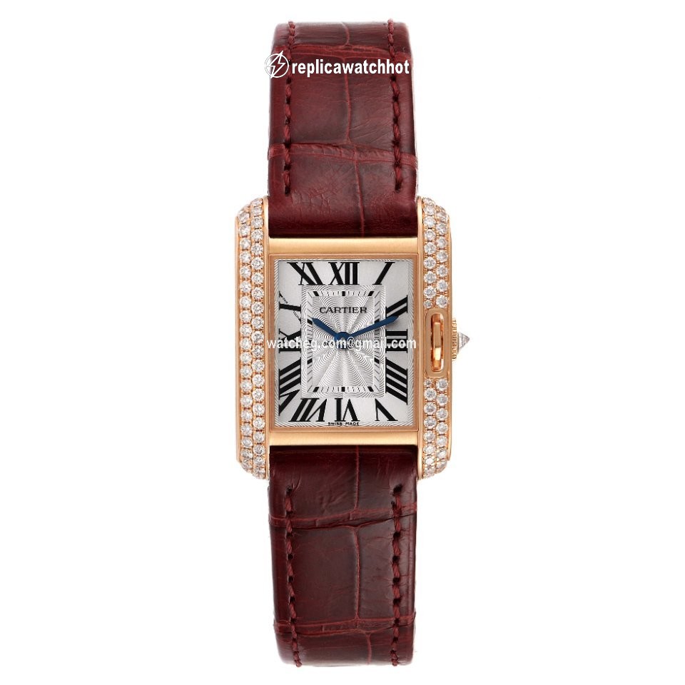 Cartier Tank Anglaise Womens watch Quartz Rose gold WT100013 2