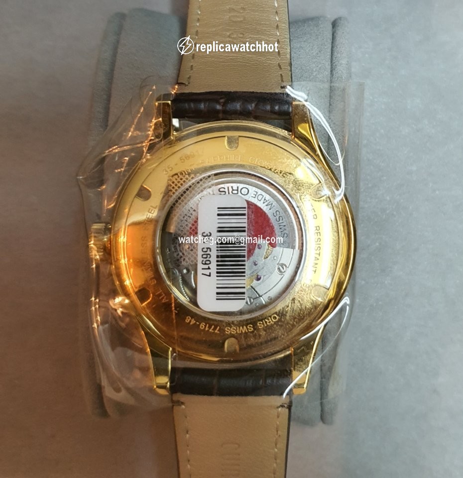 Oris Classic Mens watch Unisex Automatic Gold Steel 01 733 7719 4871-07 6 20 32 2