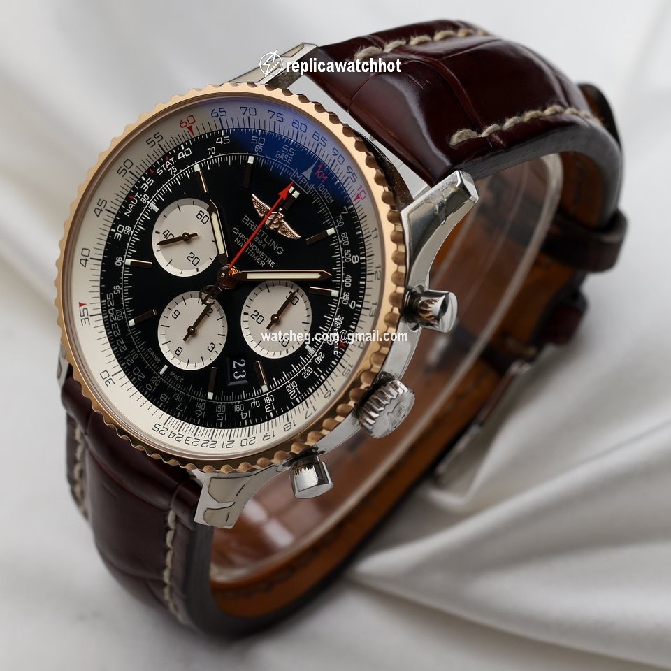Breitling Navitimer 01 (46 MM) Mens watch Unisex Automatic Gold Steel UB012721 BE18 2