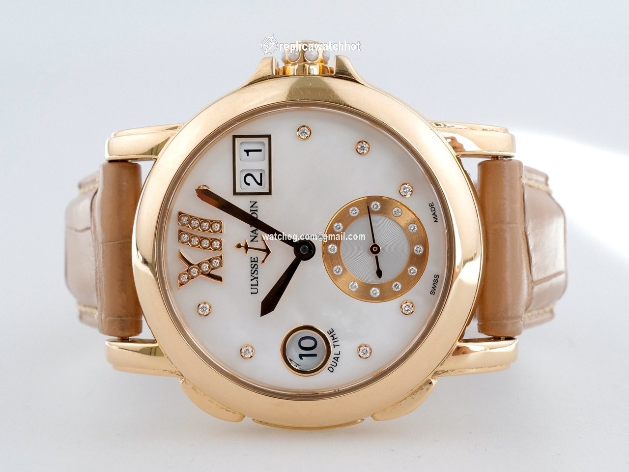 Ulysse Nardin Dual Time Womens watch Automatic Rose gold 246-22 391 2