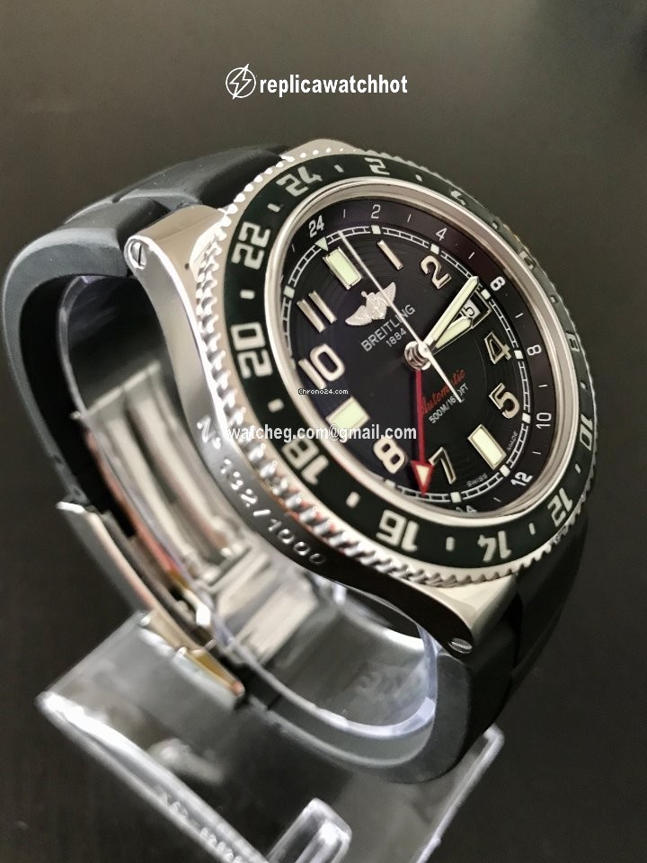 Breitling Superocean GMT Mens watch Unisex Automatic Steel A3238011 BA38 2
