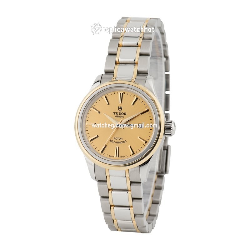 Tudor Style Womens watch Automatic Gold Steel 12103 2