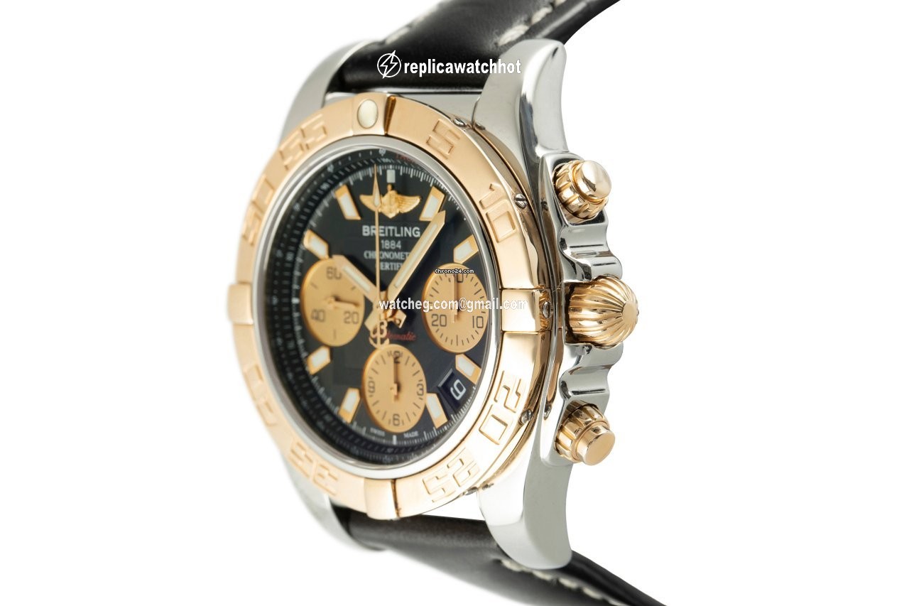 Breitling Chronomat 41 Mens watch Unisex Automatic Gold Steel CB0140 2