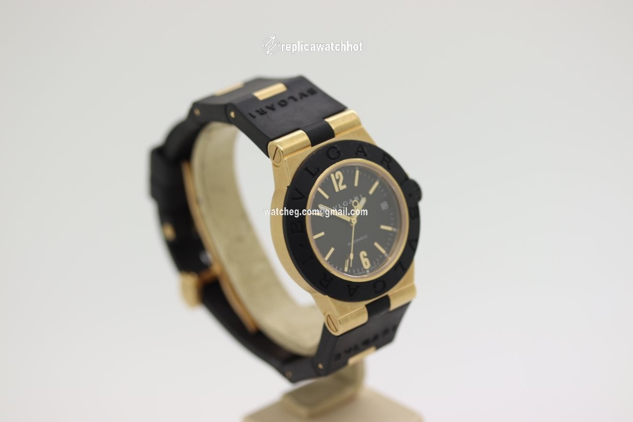 Bulgari Diagono Womens watch Automatic Yellow gold AL32G 2