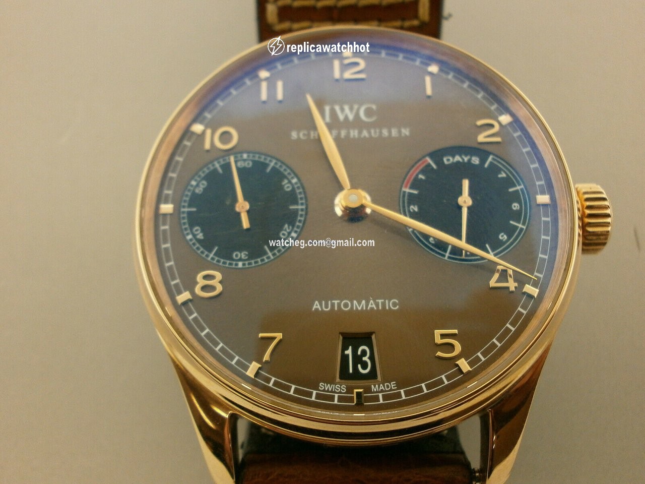 IWC Portuguese Automatic Mens watch Unisex Automatic Rose gold 5001-24 2