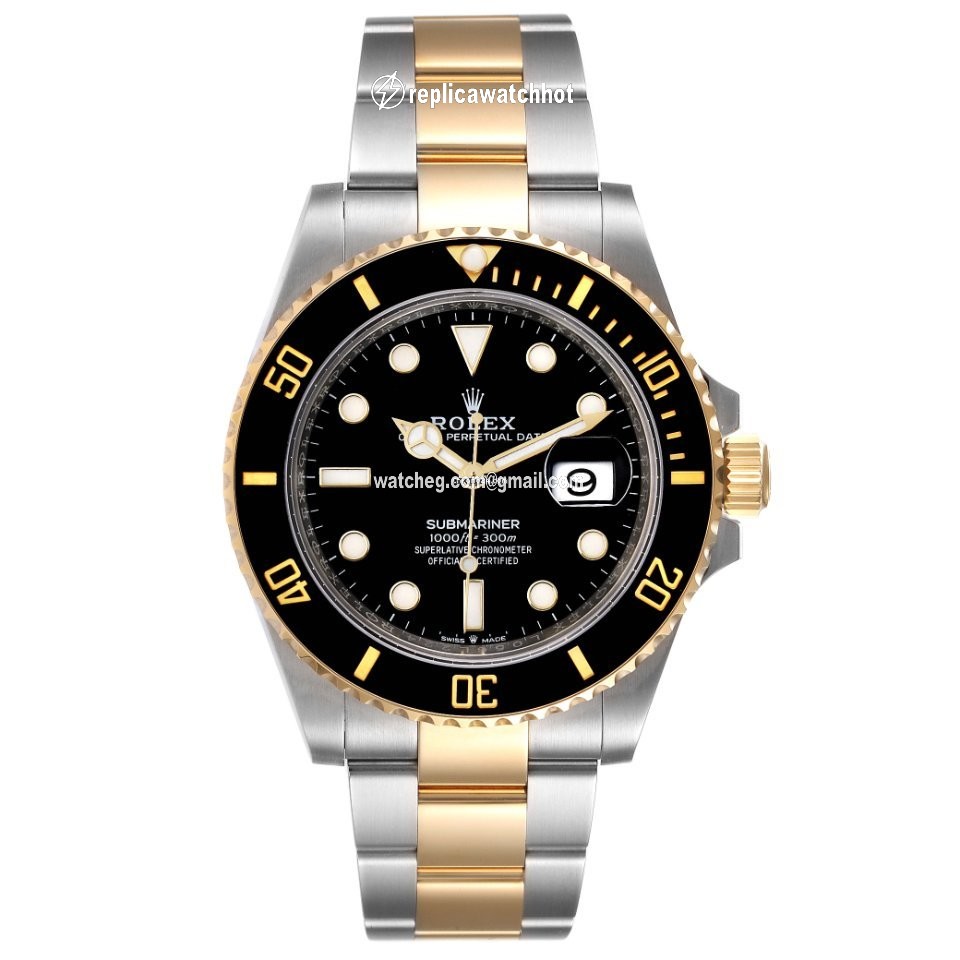 Rolex Submariner Date Mens watch Unisex Gold Steel Automatic 126613 2
