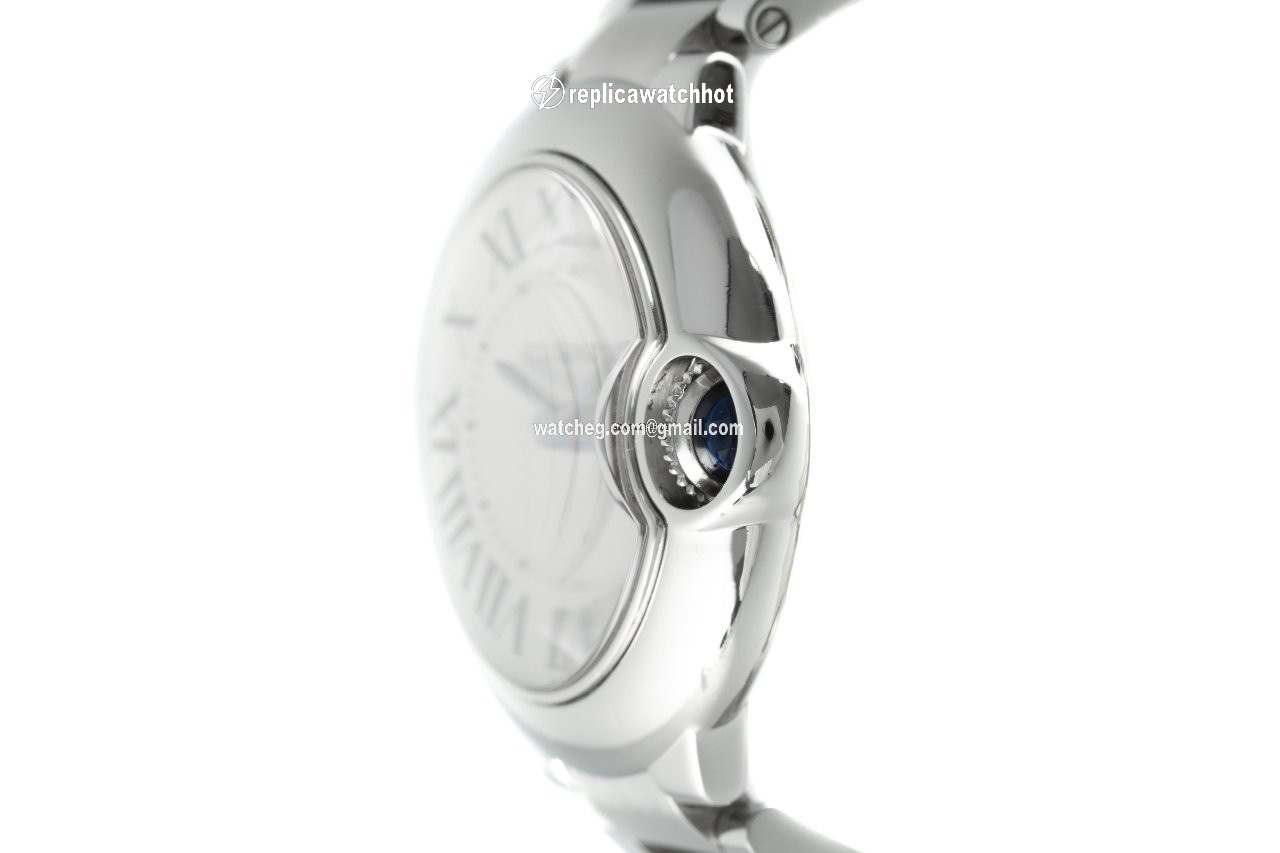 Cartier Ballon Bleu 28mm Womens watch Quartz Steel 3009 2